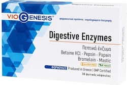 Viogenesis Digestive Enzymes 30 κάψουλες 30 ταμπλέτες