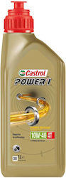 Castrol Power 1 Λάδι Μοτοσυκλέτας για Τετράχρονους Κινητήρες 10W-40 1lt