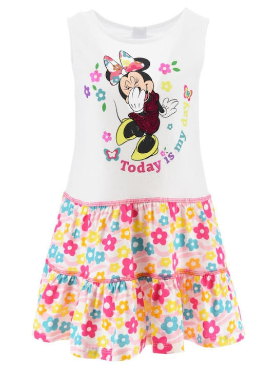 Superheroes Kinderkleid Ärmellos White