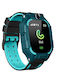 Kids Digital Watch with Rubber/Plastic Strap Turquoise