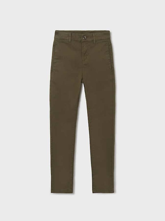 Mayoral Kids Chino Fabric Trousers HAKI