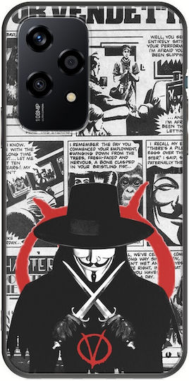 V Vendetta Honor 200 Lite 5g Schwarz TPU Schwarzes Silikon