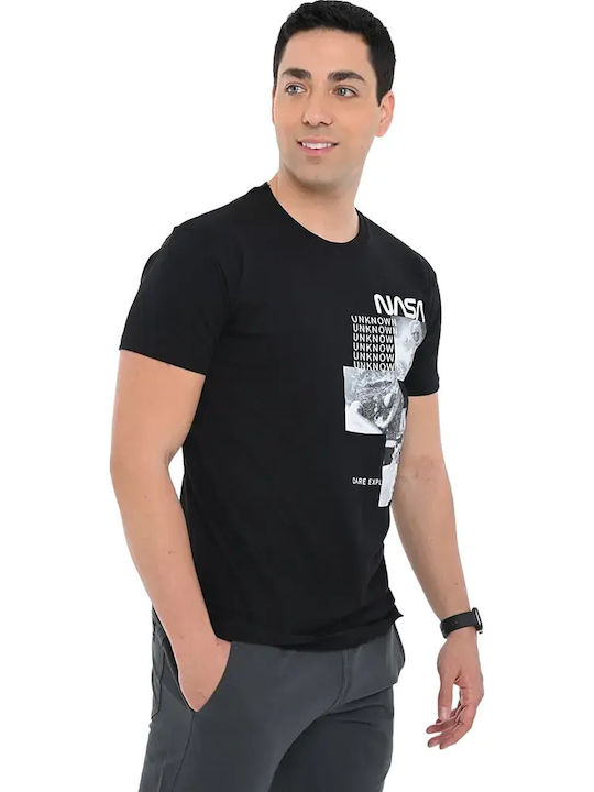 Bodymove Nasa T-shirt Nasa Μαύρο
