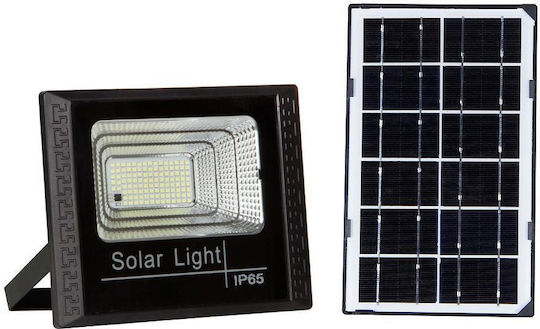 Powertech Στεγανός Ηλιακός Προβολέας LED 20W Φυσικό Λευκό 4000K με Φωτοκύτταρο και Τηλεχειριστήριο IP65