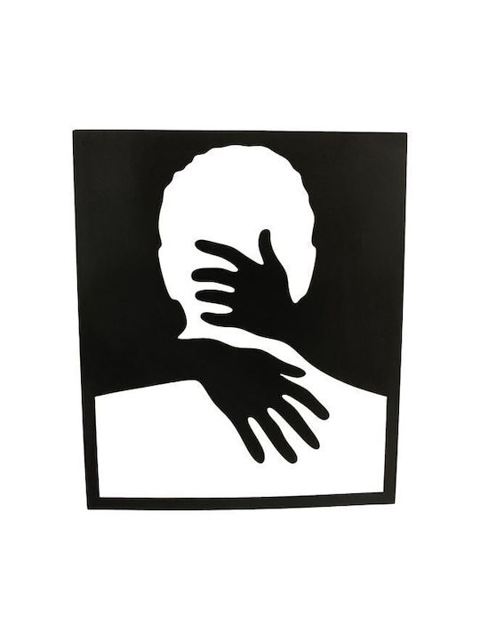 Vivatechnix Decorațiune Siluetă Neagră Din Metal 50x43cm