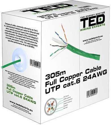 Cablu UTP Categoria 6 Lungime Fir 0,5 mm 305 m