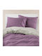 Borea Bettbezug Baumwolle Übergröße 220x240 Dark Purple-Grey