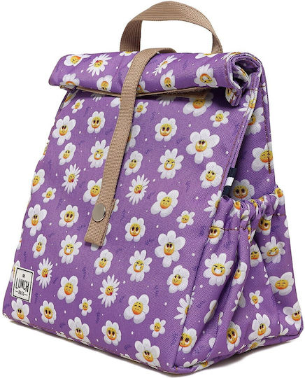 The Lunch Bags Lunchbags Kids School Insulated Handheld Lunch Bag 5 Litre Purple 21x16x24cm
