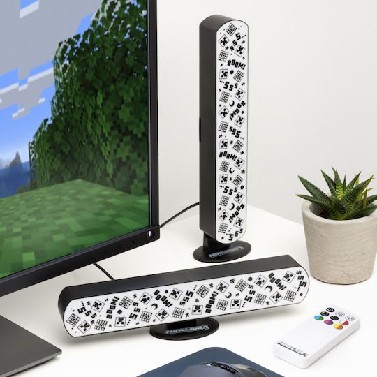 Minecraft Παιδικό Διακοσμητικό Φωτιστικό Λευκό 25x2cm Minecraft Παιδικό Διακοσμητικό Φωτιστικό Λευκό 25x2cm