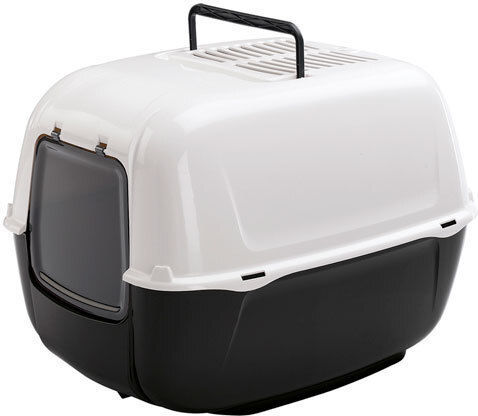Ferplast Cat Toilet Closed with Filter Black L52.5 x W39.5 x H38cm