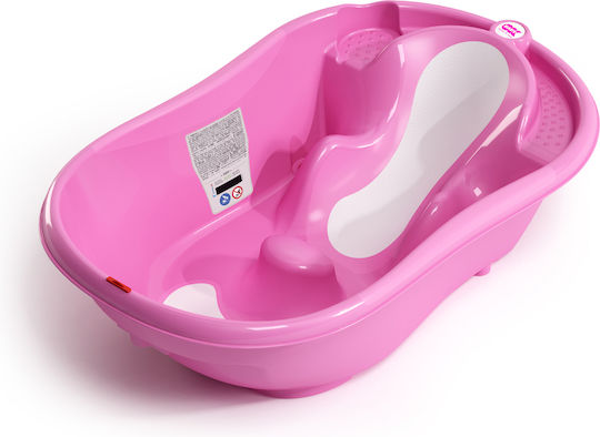 OK Baby Babybadewanne mit Thermometer Pink