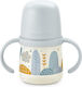 Suavinex Educational Sippy Cup Plastic with Handles Blue Dreams Blue for 6m+m+ 150ml