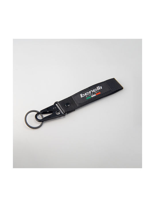 Benelli Black Fabric Keychain