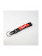 Fabric Keychain Vespa Black-Red