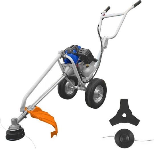 Wadfow Two-Stroke Gasoline Wheeled Brush Cutter 2.2hp 18kg