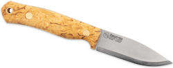 Casstrom Curly Birch Knife Gray in Leather Sheath Casstrom Curly Birch Knife Gray in Leather Sheath
