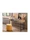 Schreibtisch Colva Holz Beige mit Metallbeinen 105x60x76cm