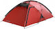 Husky Expedition Felen Camping Tent Igloo Red with Double Cloth for 3 People 370x220x135cm