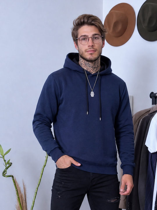 Panda Clothing Sweatshirt with Hood Blue