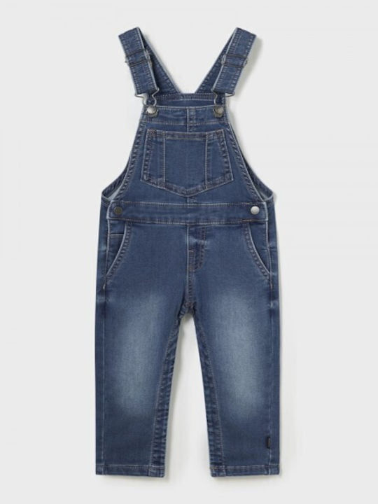 Mayoral Kids Denim Dungarees Blue