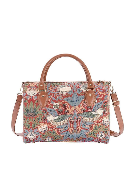 Signare Strawberry Thief Red Women's Bag Handba...