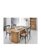 Colva Wooden Dining Room Table 180x90x75cm