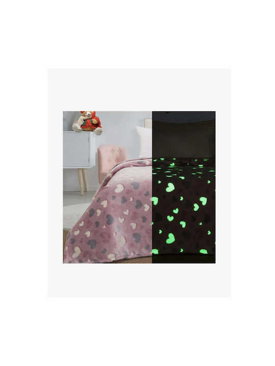 Beauty Home Kids Fleece Blanket 160x220cm Glow-in-the-Dark phosphorescent