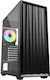 Sharkoon VK3 RGB Gaming Midi Tower Κουτί Υπολογιστή με Πλαϊνό Παράθυρο Μαύρο
