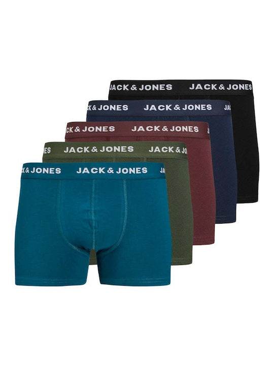 Jack & Jones Ανδρικά Μποξεράκια Πολύχρωμα 5Pack