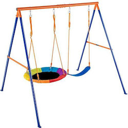 Kinderschaukel Stahlrahmen A Max 200 kg Abnehmbar Tragbar 1800h x 2160 x 1850 mm
