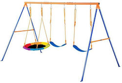 3-in-1 Kinderschaukel Stahlrahmen A Max 272 kg Abnehmbar 1651h x 3048 x 1829 mm