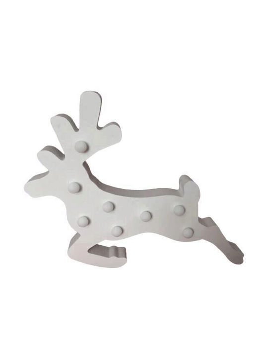 Strend Pro Beleuchtet Weihnachtliche Holz Figur Rentier Höhe 33cm