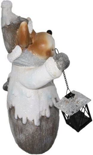 Strend Pro Beleuchtet Weihnachtliche Metallisch Figur Rentier Höhe 26cm