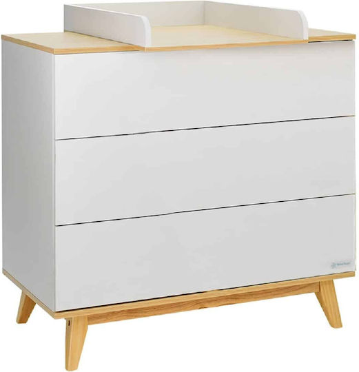 Baby Kommode mit 3 Schubladen Cappuccino 90x50x88cm