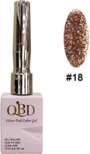 QBD Foil Color Halb-permanenter Nagellack 18 1Stück