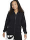 Athletic Kids Cardigan Dri-Fit with Hood Black Sportswear