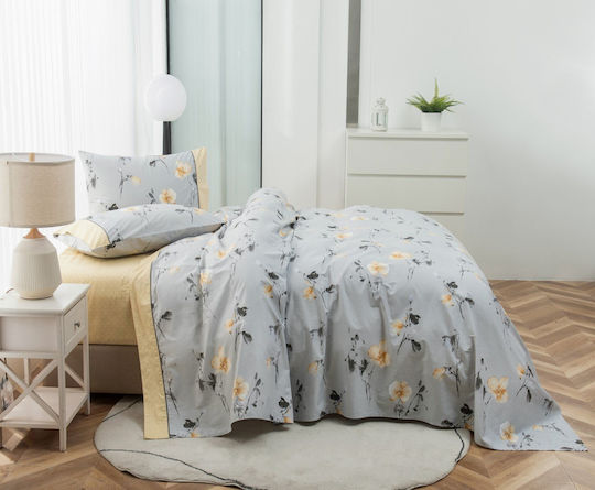 Liolios Home Set Übergröße 4Stück 245x270cm Gray