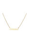 Dio Jewellery Lab Κολιέ Όνομα από Ασήμι