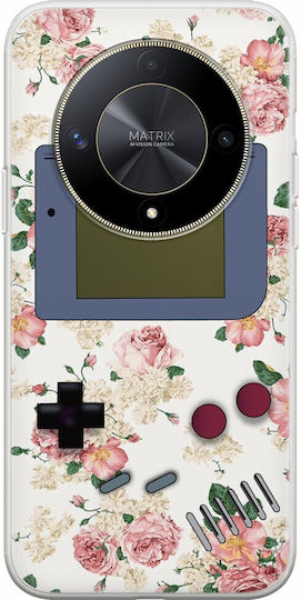 Carcasă florală Gameboy Honor Magic 6 Lite 5G din TPU flexibil silicon transparent