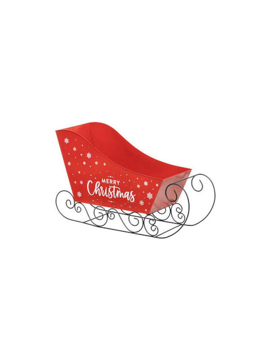 Atmosphera Weihnachtliche Figur Schlitten Rot Höhe 65cm