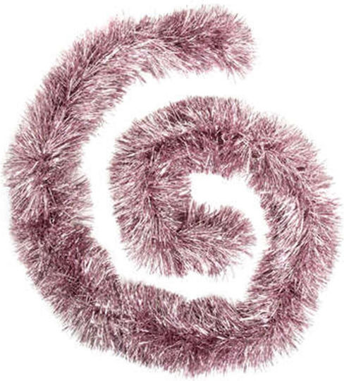 Atmosphera Ghirlandă De Crăciun Tinsel Din Plastic Roz 150x8cm