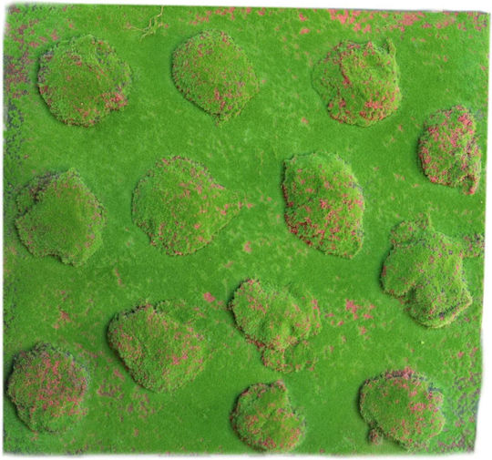 Supergreens Artificial Foliage Panel Moss Pebble Green 1x1m