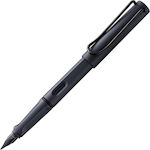 Lamy Safari Writing Pen Broad Gray made of Steel with Black και Blue Ink