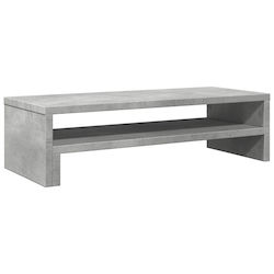 vidaXL Stand Desk Mounted Monitor Concrete Gray...