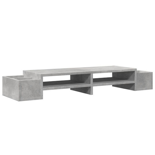 vidaXL Suport Birou pentru 2 Monitoare Beton Gri (854691)