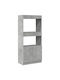 Bookcase Grey 63x33x140cm