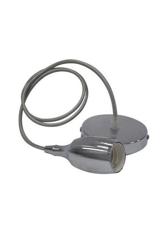 Lampă suspendată Weber cromată, max 60 W