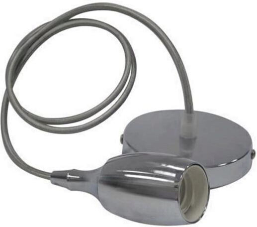 Lampă suspendată Weber cromată, max 60 W