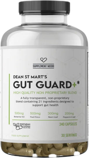 Supplement Needs Gut Guard+ 21 Natürliche Zutaten 240 Kapseln