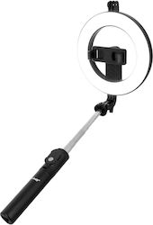 Smartphone Ringlicht Selfie-Stick Stativ Bluetooth Linq Schwarz